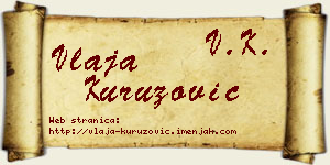 Vlaja Kuruzović vizit kartica